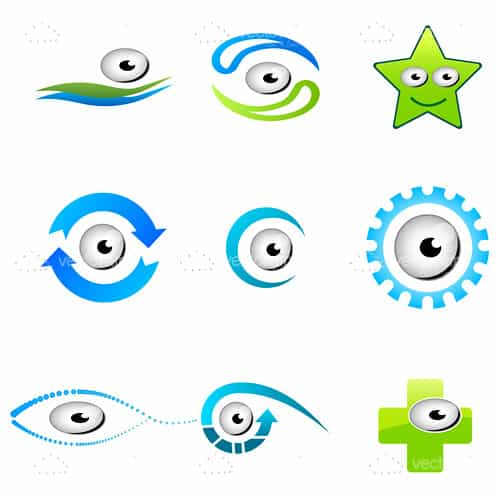 Various Eyes Icon Set